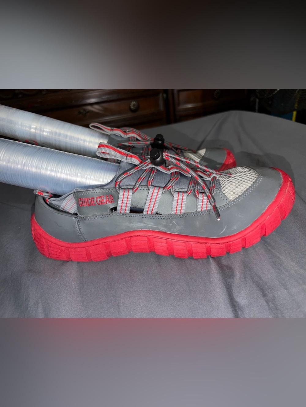 Guide Gear Gray and Red Outdoor Shoe
